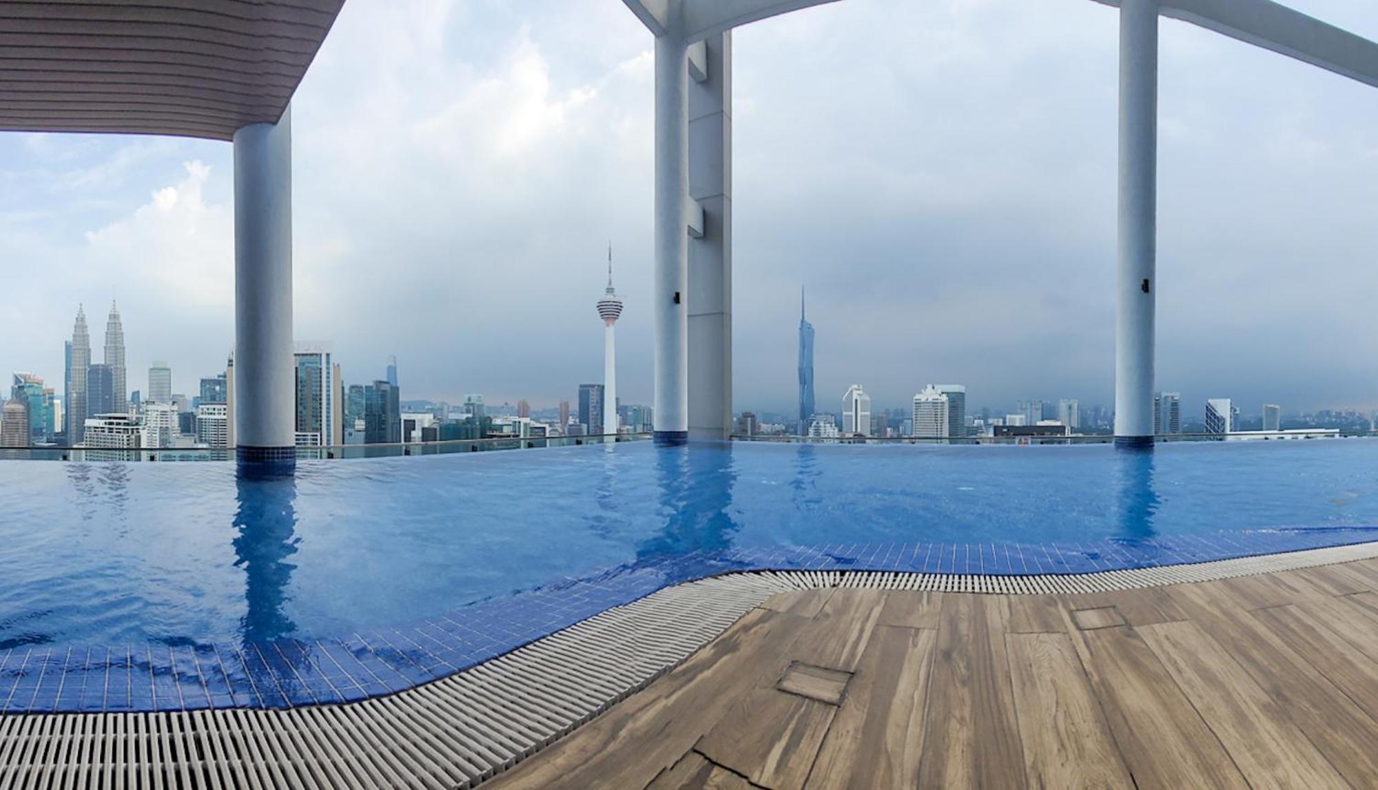 Апартаменты C14B Modern Infinity Pool Klcc Balcony View Куала-Лумпур Экстерьер фото